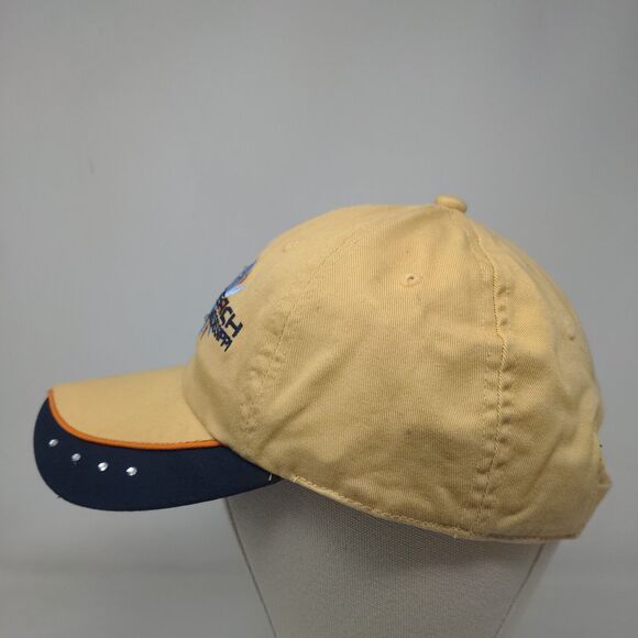 Biloxi Beach Mississippi Strapback Hat Tan OSFA Bio-Domes Headgear Embroidered - Picture 4 of 8